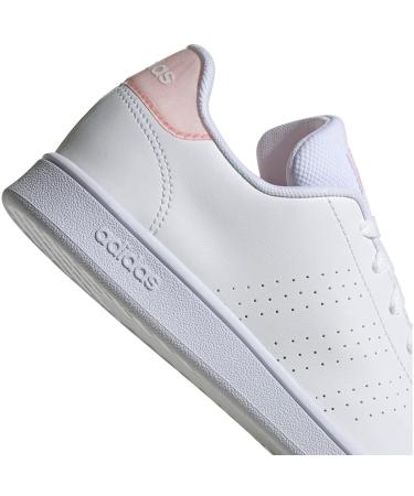 adidas Boy's Unisex Kids Advantage Cf I Sneaker Child 6.5 UK White Acid Red