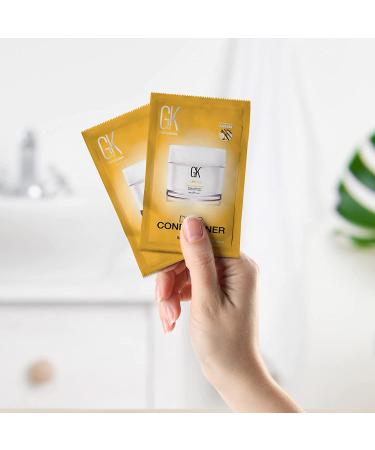 GK Hair Global Keratin Deep Conditioner Masque - Pack of 2 (20ml) | Intense Hydrating Repair for Dry, Damaged, Color Treated Hair with Jojoba Oil - Buy Online on SooperMarket.com