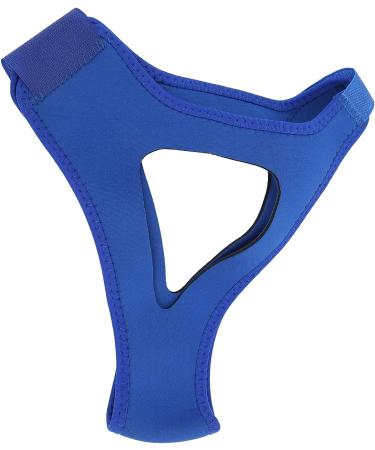 Blue Adjustable Anti-Snoring Chin Strap with Breathable Jaw Support Belt - Buy Online on SooperMarket.com