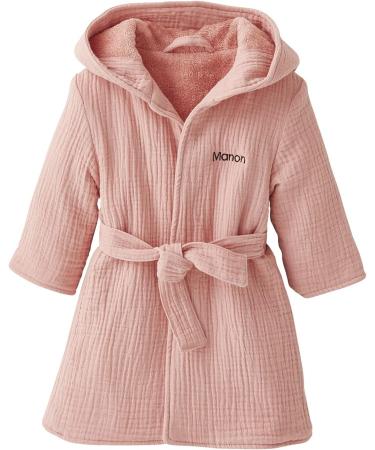 Buy Vertbaudet ko-Tex Organic Cotton Baby Bathrobe - 80 Pink | International Shipping Available - Buy Online on SooperMarket.com