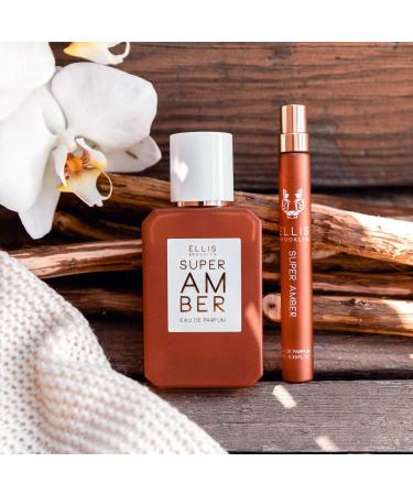 Ellis Brooklyn SUPER AMBER Eau De Parfum - Woodsy Musk Perfume For Women with Amber Vanilla Cedarwood & Musk Vegan Perfume Made In The USA SUPER AMBER 0.33 Fl Oz (Pack of 1) - Buy Online on SooperMarket.com