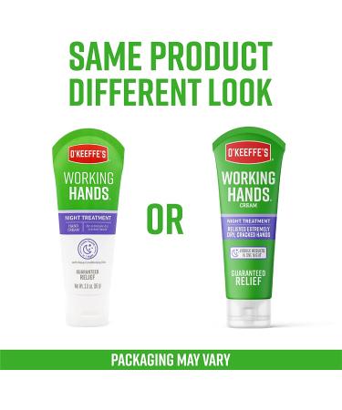 O'Keeffe's Working Hands Night Treatment Hand Cream 3 oz Tube - Pack of 2 - Buy Online on SooperMarket.com