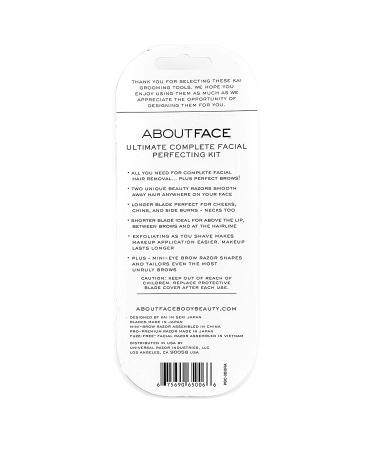 Kai About Face Ultimate Facial Kit | Shaving, Exfoliating & Hair Removal Groomers - Buy Online on SooperMarket.com