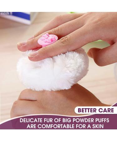 Baby Powder Container with Puff - 2Pcs Body Powder Puff Set for Bath and Travel - Talcum Powder Applicator Kit for Women - Buy Online on SooperMarket.com
