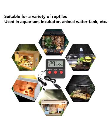 Mini Digital Thermometer Hygrometer with 2 Probes - Accurate Temperature & Humidity Meter for Incubator Reptile & Plant Terrarium - International Shipping Available - Buy Online on SooperMarket.com