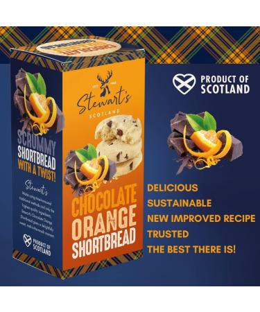 Stewart's Signature Refreshing Shortbread Gift Set - Lemon Curd, Chocolate Orange & Raspberry White Chocolate Biscuits (3x160g) - Scottish Luxury Treat - Buy Online on SooperMarket.com