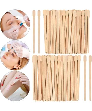 200 PC Wooden Waxing Spatula Set for Eyebrows Lips & Body - Ideal for Handicrafts & Depilation - Buy Online on SooperMarket.com