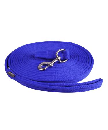 QHP Longe Lunging Leash 8 m with Bag (Cobalt Blue)