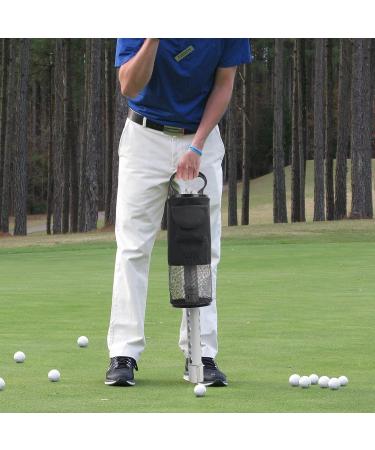 Kamitty Shag Bag for Golf Balls - Retriever with Aluminum Tube, Pocket & Tee Holder - Holds up to 80 Balls - Buy Online on SooperMarket.com