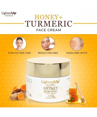 Lightenup Honey Skin Brightening Cream - 4.4 fl oz - Fade Dark Spots & Hyperpigmentation with Shea Butter & Premium Honey - For Face, Body, Knees, Elbows - Buy Online on SooperMarket.com