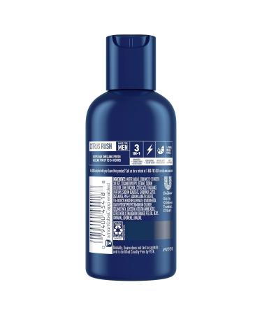 Buy Suave Men Body Wash 3-in-1 Citrus Rush Travel-Size All-in-One Shampoo Conditioner & Body Soap with Keratin Pack of 3 (3 Oz Each) - International Shipping Available - Buy Online on SooperMarket.com