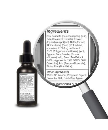 Propidren Hair Growth Serum - DHT Blockers, Prevent Hair Loss, Stimulate Follicles, Regrow Hair - 1 Month Supply - 2 FL OZ - Buy Online on SooperMarket.com