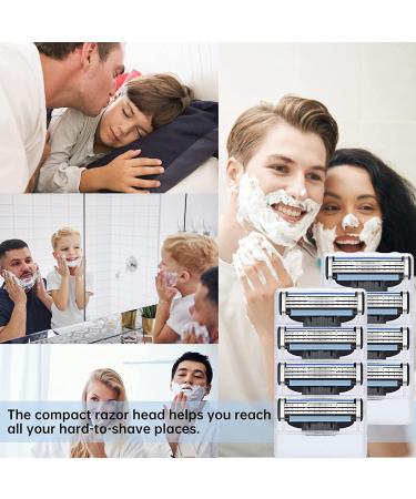 40Pcs Mach 3 Turbo Razor Blade Refills for Gillette - Precision Cut Stainless Steel Blades for Hard to Shave Spots - Buy Online on SooperMarket.com