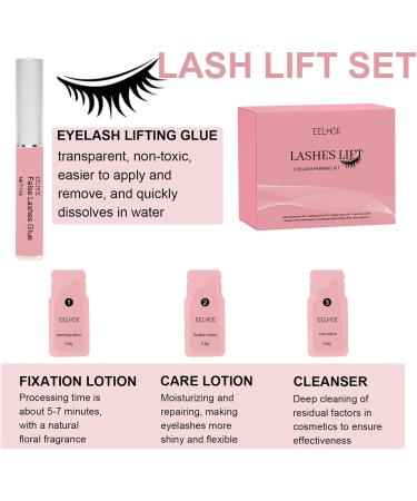 Eyelash Lift Kit Curl Eyelash Lamination Kit Beginners DIY Lash Lift Set Gentle For Lash Semi-Permanent Curling Thick No Smudge Lash Lift Lamination Eyelashes Friendly Easy To Use - Buy Online on SooperMarket.com