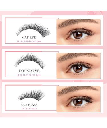 Glowing Win Single Eyelashes Extensions - 144 PCS DIY Cluster Lashes 8-16mm | Natural Wispy Individual False Eyelashes - Buy Online on SooperMarket.com