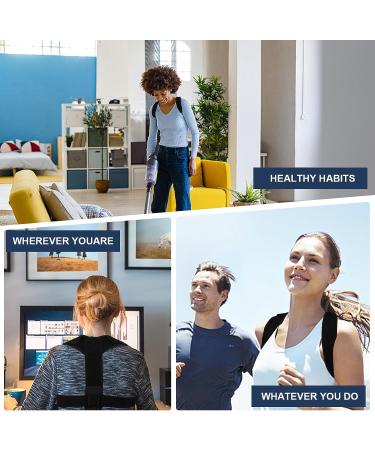 HIJJPS Adjustable Posture Corrector for Women & Men - Invisible Upper Back Brace for Pain Relief - Buy Online on SooperMarket.com