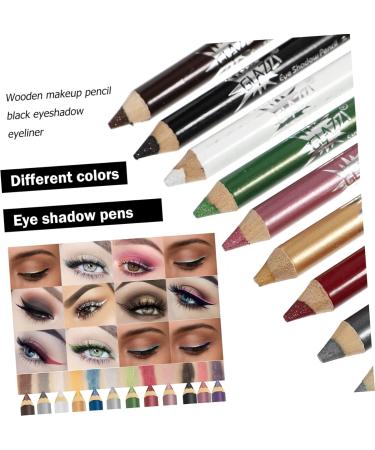 NOLITOY 24 Pcs Pearlescent Pencil Stick Eyeliner Long-lasting Eye Shadow Pen 12.5X0.5cmx2pcs Assorted Colorx2pcs - Buy Online on SooperMarket.com