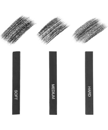 Pacific Arc Compressed Charcoal Sticks Soft 12 Pack - Ideal for Drawing, Sketching, and Shading - Buy Online on SooperMarket.com