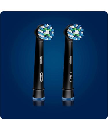 Oral-B Cross Action Black Electric Brush Heads - Pack of 2 - Buy Online on SooperMarket.com