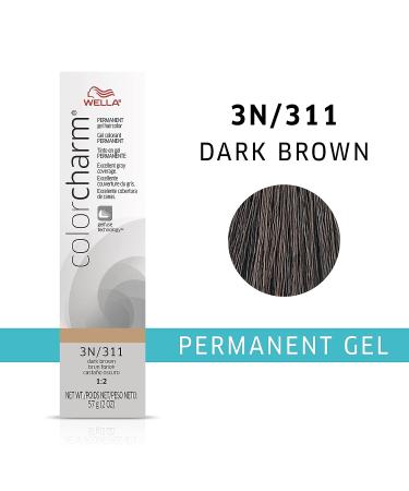 Wella ColorCharm Permanent Gel Haircolor 3N Dark Brown - Gray Coverage with Gelfuse Technology - Buy Online on SooperMarket.com