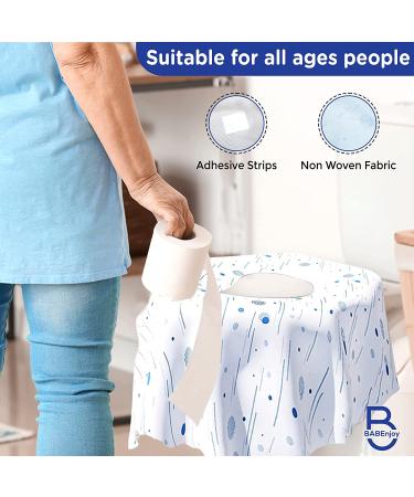 20 Pack BABEnjoy Disposable Toilet Seat Covers - Extra Large for Kids, Toddlers, Adults - Potty Training, Public Restrooms, Airplane Travel - Spot Design - Buy Online on SooperMarket.com