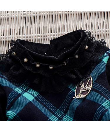 AMhomely Girl Baby Cashmere Dress | High Collar | 2-3 Years | Green - Buy Online on SooperMarket.com