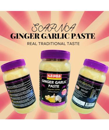 Sapna Ginger & Garlic Paste I Essential Cooking Ingredient in Many Indian curries and Tandoori Dishes I Base for Chicken and Meat Dishes- 1KG - Buy Online on SooperMarket.com