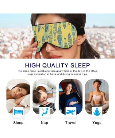 Haskirky Light Blocking Eye Mask for Adults - Breathable & Adjustable Sleep Mask for Travel, Yoga, Meditation - Cartoon Fish Design - Buy Online on SooperMarket.com