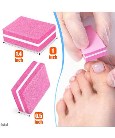 100Pcs Professional Nail Buffer Block Set - 180 Grit Buffing Blocks for Natural and Acrylic Nails - Nail Art Tools and Sandpaper File - Buy Online on SooperMarket.com