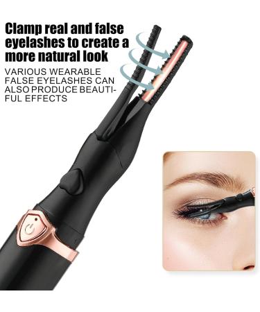 Toseky Lash Curler Heated Eye Lash Heating Curler Rechargeable - Electric Curling Tool Eyelash Device for Beauty Salon Business Trips Home Black - Buy Online on SooperMarket.com