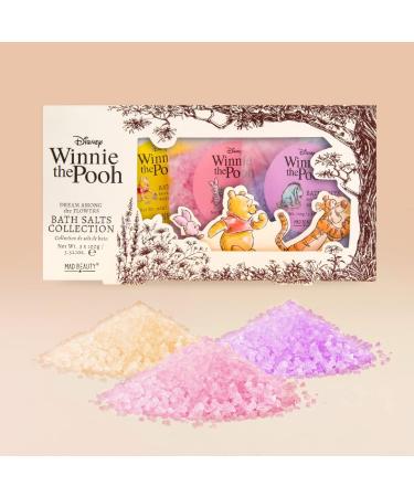 Mad Beauty Disney Winnie The Pooh Bath Salts Trio Set - Wild Flower-Scented | 3x3.5 oz | Body Care for Glowing Skin | Relax & Unwind | Float Your Troubles Away - Buy Online on SooperMarket.com