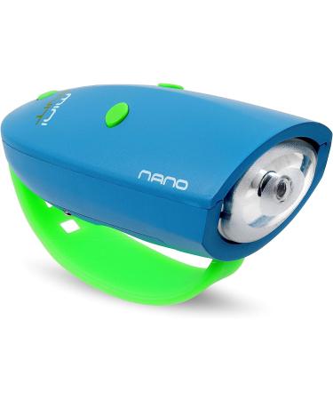 Mini Nano Kids Bike & Scooter Horn - 15 Sound Effects, 3 Light Settings - Blue/Green - Buy Online on SooperMarket.com