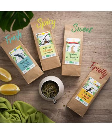 Origeens Organic Yerba Mate Set x4 - 4x80g | Premium Mate Tea Gift Set - Buy Online on SooperMarket.com