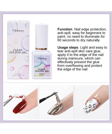 5 Pcs Latex Nail Polish Barrier | Peel off Nail Polish - Liquid Latex for Nails Easy to Remove Anti-overflow Glue Nail Art Manicure Edge Protection Skuda 5 Pcs 12ml - Buy Online on SooperMarket.com