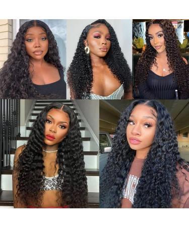 10A Brazilian Deep Wave Human Hair Bundles - 18 20 22 Inch | 100% Virgin Unprocessed Hair - Natural Black Wet and Wavy 3 Bundles - Buy Online on SooperMarket.com