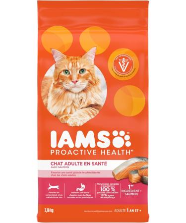 IAMS Perfect Portions Wet Cat Food (Chicken & Salmon) + IAMS Proactive Health Adult Dry Cat Food with Salmon Cat Food + Cat Food with Salmon Chicken and Salmon 75 g (Pack of 12) - Buy Online on SooperMarket.com
