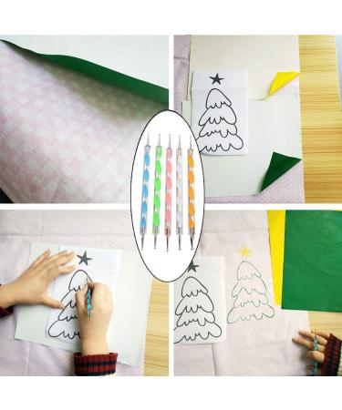 100 Sheets Carbon Transfer Paper with 5 Embossing Styluses - 8.3 x 11.7 inch - Buy Online on SooperMarket.com