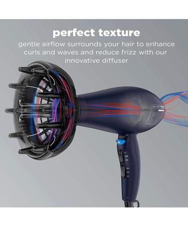 INFINITIPRO BY CONAIR 1875 Watt Hair Dryer with Diffuser | Enhance Curls & Waves, Reduce Frizz - Buy Online on SooperMarket.com