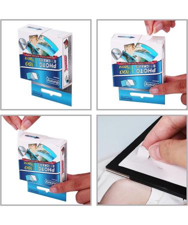 Durony 300 Pieces White Double-Sided Self Adhesive Photo Tapes - Perfect for DIY Photo Albums and Journals - Buy Online on SooperMarket.com