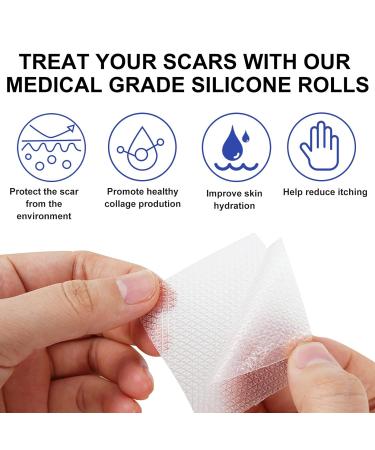 Silicone Scar Sheet 3m - Transparent, Comfortable, Cut-to-Fit - Ideal for Surgery Scars - Buy Online on SooperMarket.com