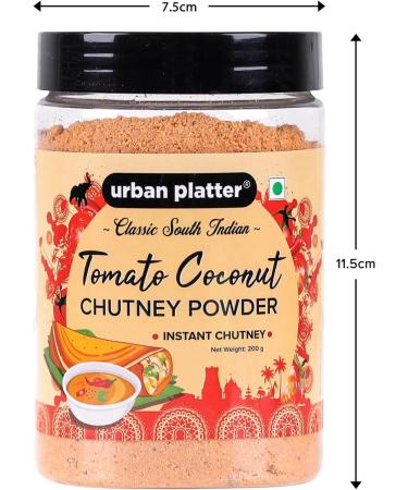 South Indian Style Instant Tomato Coconut Chutney Powder 200G / 7Oz Nariyal Ki Chutney Just Water  - Buy Online on SooperMarket.com
