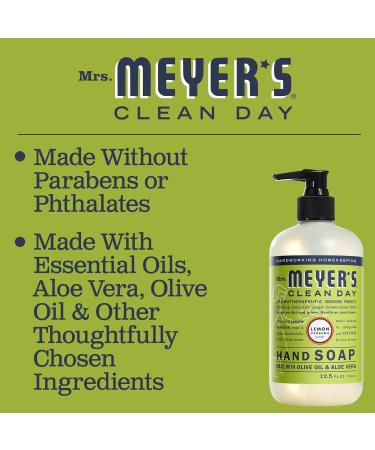 Mrs. Meyer's Lemon Verbena Liquid Hand Soap - Cruelty-Free Biodegradable Essential Oils 16 oz | International Shipping - Buy Online on SooperMarket.com