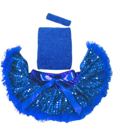 4pcs Crochet Tube Top & Tutu Set for Baby Girls - Royal Blue | Time to Sparkle - Buy Online on SooperMarket.com