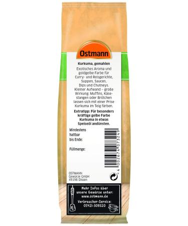 Ostmann Kurkuma Ground - Premium Turmeric Spice 100g for International Shipping | Buy Online - Buy Online on SooperMarket.com