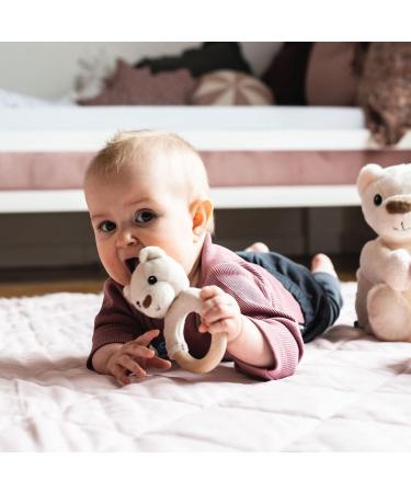 Whisbear Eco Bear Baby Teether - Natural Wooden Teething Aid for Babies | Safe & Eco-Friendly Teething Solution - Buy Online on SooperMarket.com
