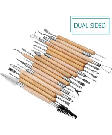 Meuxan 30PCS Pottery Tools Clay Sculpting Set - Complete Set for Sculptors - Buy Online on SooperMarket.com