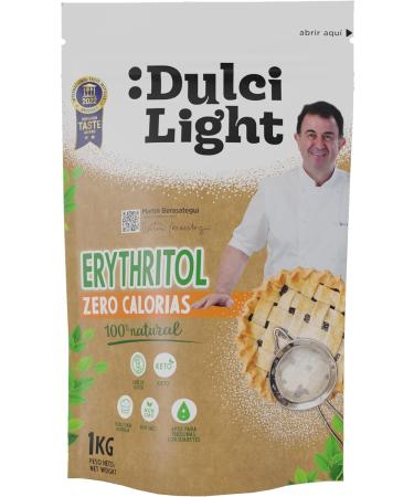 Sweetener Eritritritol Zero DulciLight 3kg +(100 sachets of Brown Sweetener as a Gift) | Granular | 100% Natural Sugar Substitute 0 Calories | Suitable for Keto Diets - Buy Online on SooperMarket.com