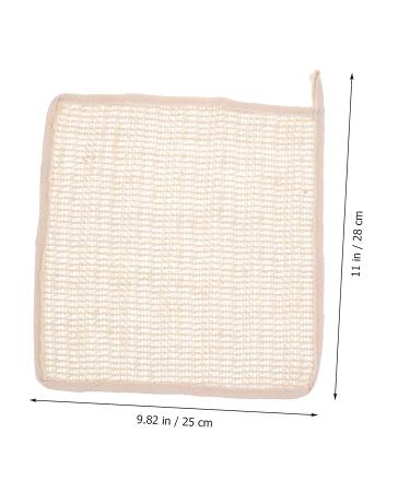 FRCOLOR 5pcs Body Towels Set - Exfoliating Bath Scrubbers for Shower, Travel, and Face - Ramie Square Scarf - 28x25cmx5pcs - Buy Online on SooperMarket.com