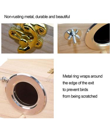 Kathson Parrot Nest Breeding Box with Perches - Small Size | Natural Coconut Fiber Birdhouse for Parakeet Cockatoo Budgie - Pet Cage Accessories - Buy Online on SooperMarket.com