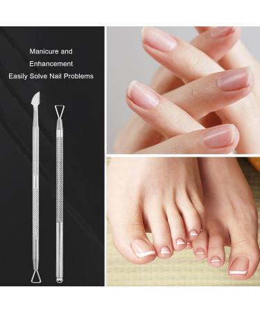 Cuticle Pusher Professional Cuticle Pusher Nail Pusher Kit Stainless Steel Cuticle Pusher Cuticle Pusher Set Stainless Steel Ingrown Toenails Set 2 Pieces - Buy Online on SooperMarket.com